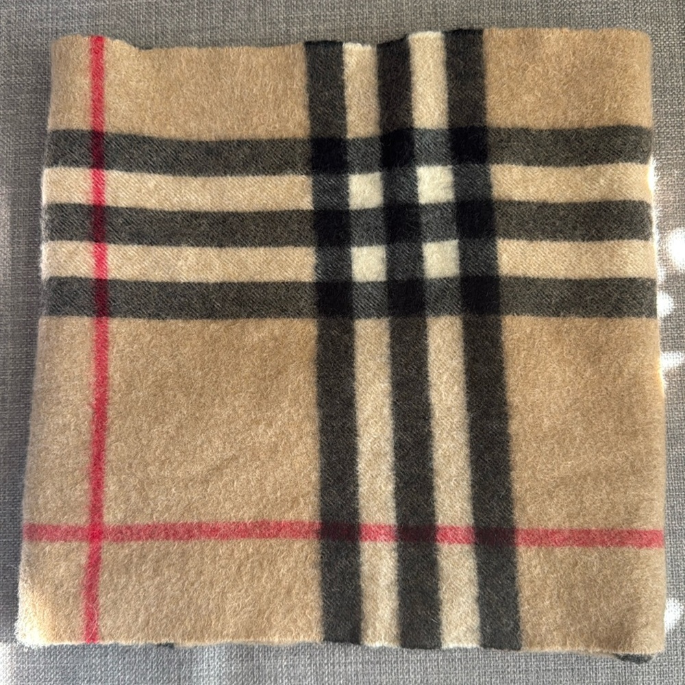 Rare Burberry Cashmere Infinity Scarf authentic